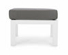 Bizzotto Pouf da giardino Kledi Grigio