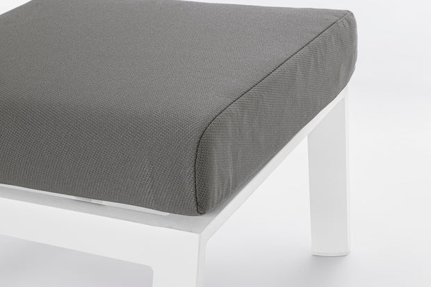 Bizzotto Pouf da giardino Kledi Grigio