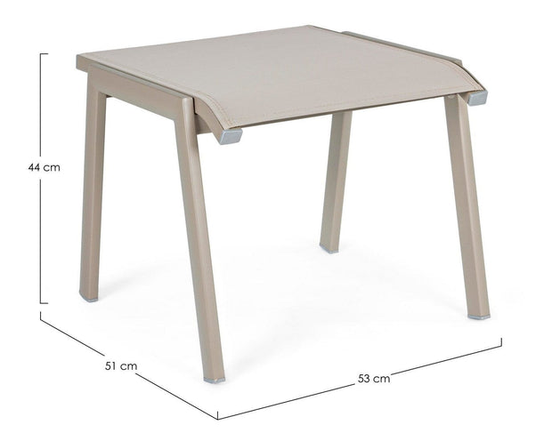 Bizzotto Pouf da giardino Victor Cappuccino