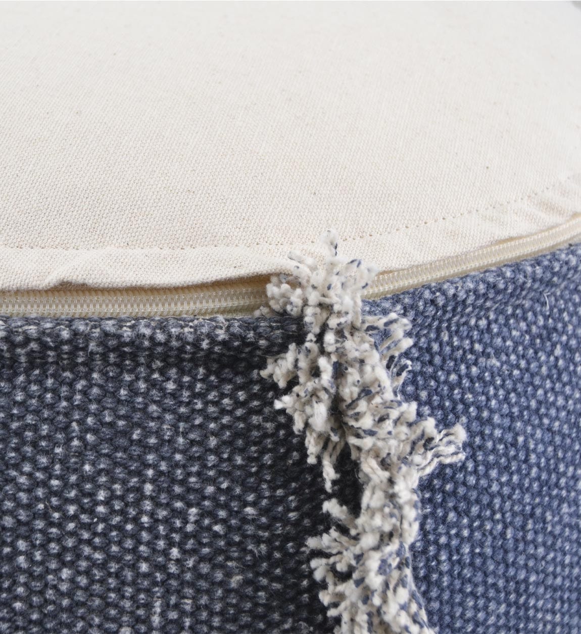 Pouf in cotone Cairo Blu (3)