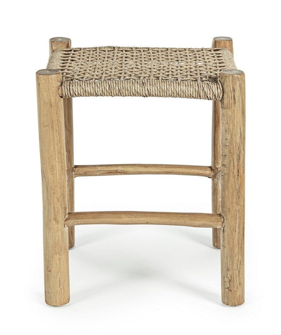 Bizzotto Pouf in legno Lampok Naturale