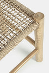 Bizzotto Pouf in legno Lampok Naturale