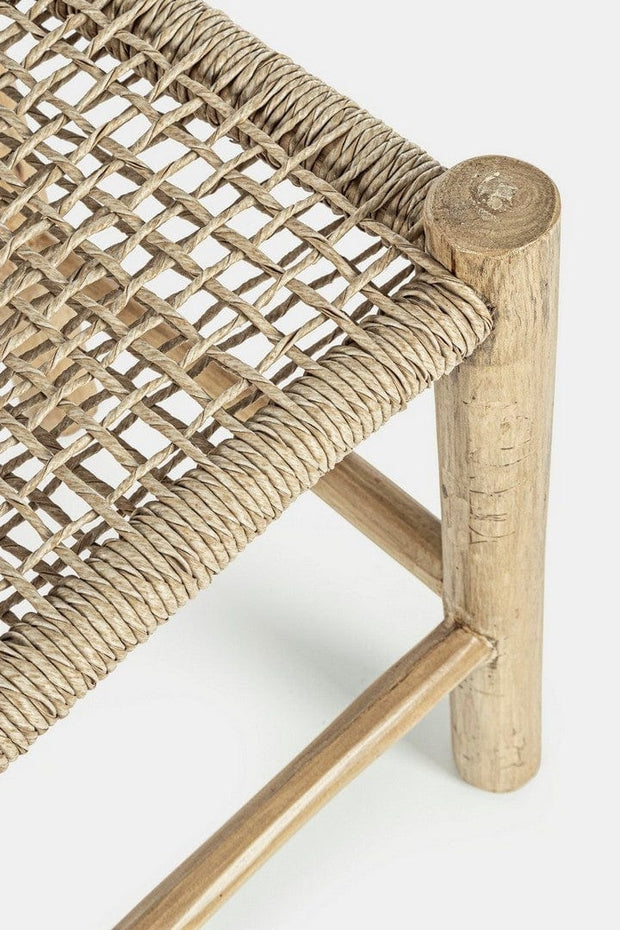 Bizzotto Pouf in legno Lampok Naturale