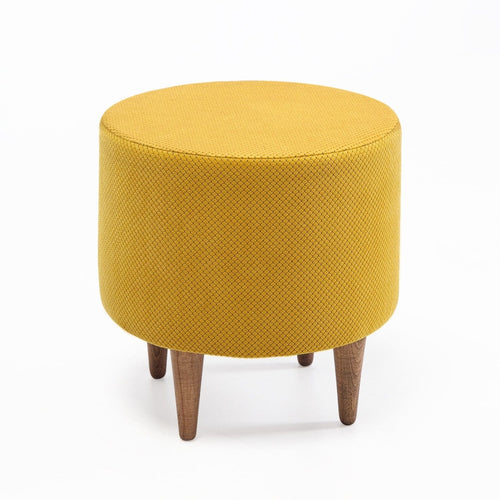 Pouf in tessuto Filbert Giallo