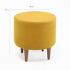 Pouf in tessuto Filbert Giallo (2)