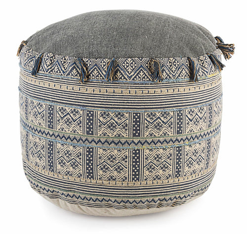 Bizzotto Pouf in tessuto Tilak Snorkel Grigio
