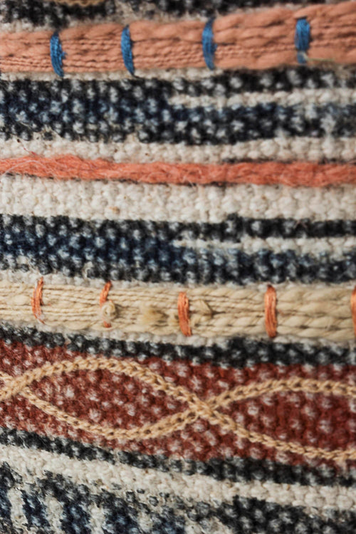 Bizzotto Pouf in tessuto Tilak Sunburn Blu