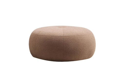 Pouf in tessuto Tina Cappuccino