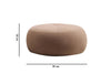 Pouf in tessuto Tina Cappuccino (2)