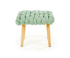Halmar Pouf in tessuto Yanis Verde