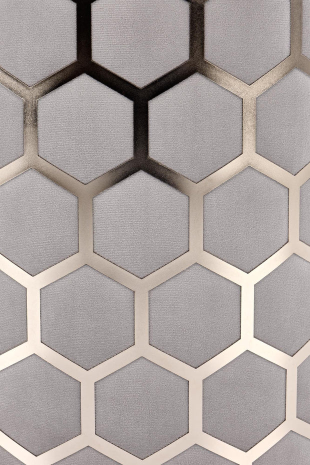 Halmar Pouf in velluto Aquarius Grigio