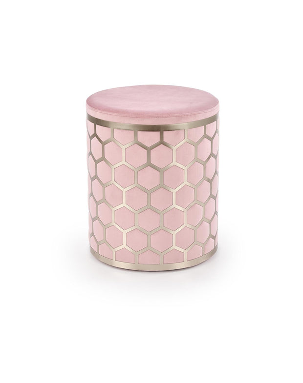 Halmar Pouf in velluto Aquarius Rosa