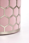 Halmar Pouf in velluto Aquarius Rosa