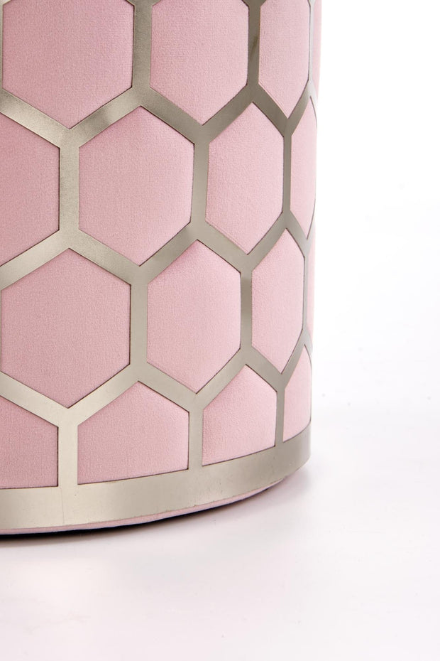 Halmar Pouf in velluto Aquarius Rosa