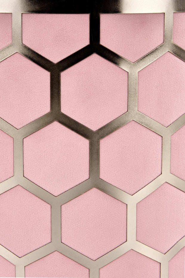 Halmar Pouf in velluto Aquarius Rosa
