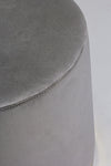 Bizzotto Pouf in velluto Lucilla Grigio