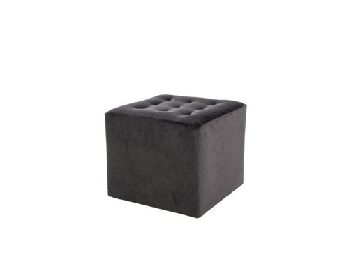 Signal Pouf in velluto Lumia Nero