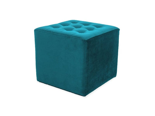 Signal Pouf in velluto Lumia Turchese