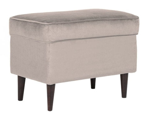 Signal Pouf in velluto Roen Beige
