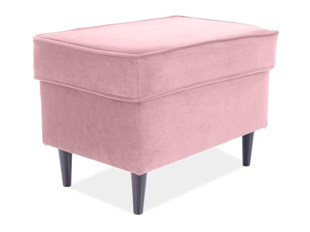 Signal Pouf in velluto Roen Rosa