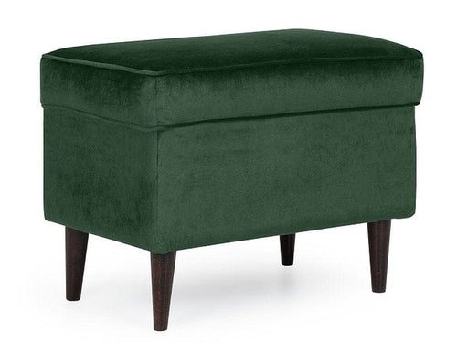 Signal Pouf in velluto Roen Verde