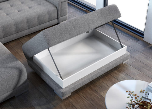 Pouf ottomano con contenitore Campis Grigio (1)