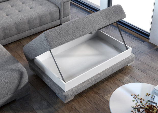 Pouf ottomano con contenitore Campis Grigio (1)