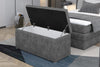 Pouf ottomano con contenitore Ricci Grigio (1)