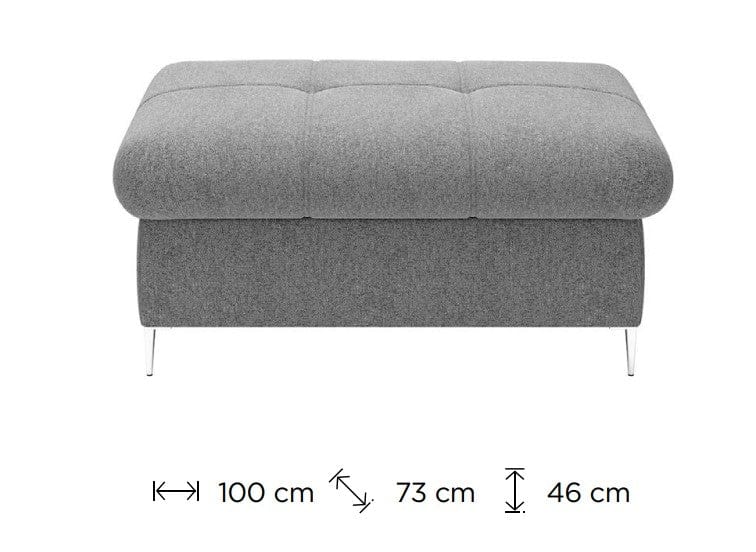 Pouf ottomano Empon Grigio (1)