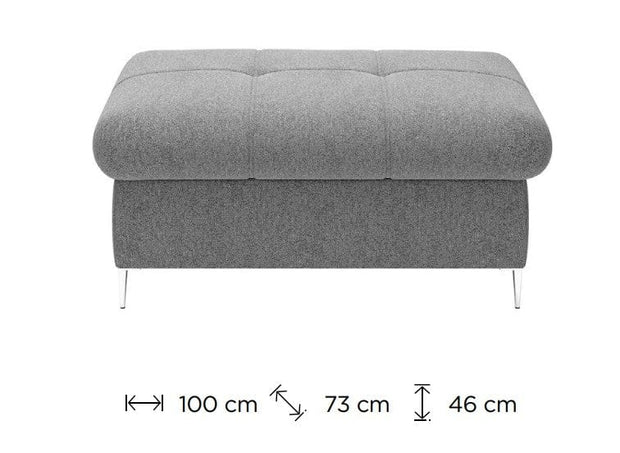 Pouf ottomano Empon Grigio (1)