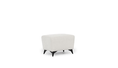 Pouf ottomano in tessuto Gapar Avorio
