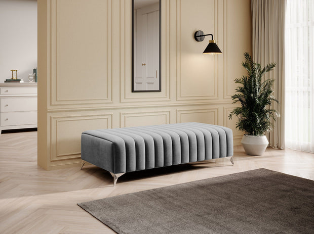 Pouf ottomano in tessuto Laurette (1) & ELTMPL-POUF-LAURENCE