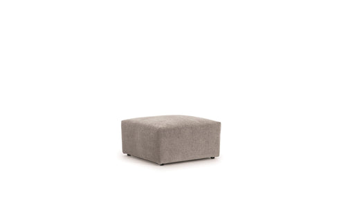 Pouf ottomano in tessuto Zeustron Grigio