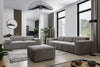 Pouf ottomano in tessuto Zeustron Grigio (1)