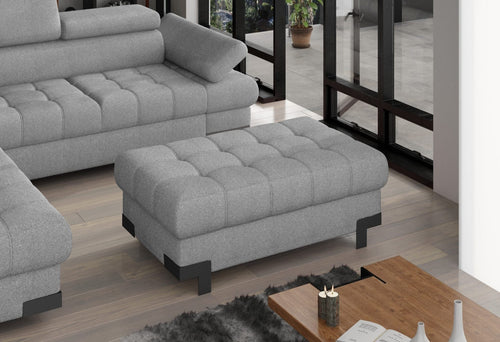 Pouf ottomano Savel Grigio