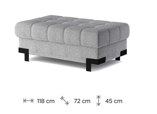 Pouf ottomano Savel Grigio (1)