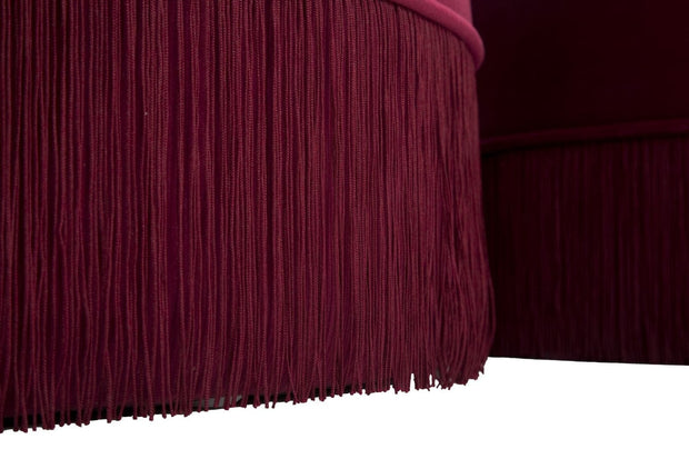 Puff/Contenitore Lines New Coppia Bordeaux cm Ø 71x41-55x33 (6)