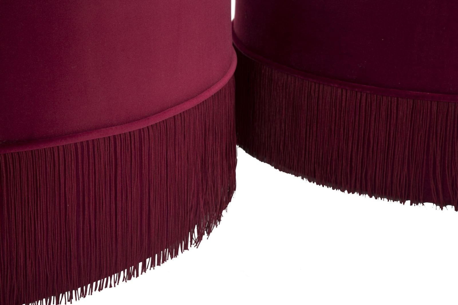 Puff/Contenitore Lines New Coppia Bordeaux cm Ø 71x41-55x33 (7)