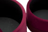 Puff/Contenitore Lines New Coppia Bordeaux cm Ø 71x41-55x33 (8)