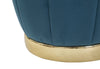 Puff/Contenitore Paris Ottanio/Gold cm Ø 43x43 (6)