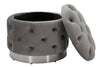 Puff Contenitore Rich Grigio cm Ø 55x42 (2)