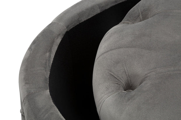Puff Contenitore Rich Grigio cm Ø 55x42 (5)