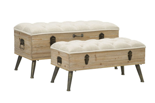 Puff/Contenitore Tirana Coppia cm 102x43,5x49,5 - 82x36x37