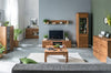Ripiano in impiallacciato e vetro con LED Montenegro 34 Small Rustic Oak, l105xl23xH23 cm (3)