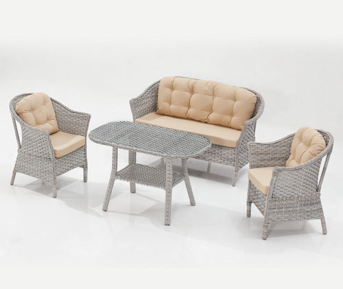 Salotto da giardino 4 posti Luna Fas Beige