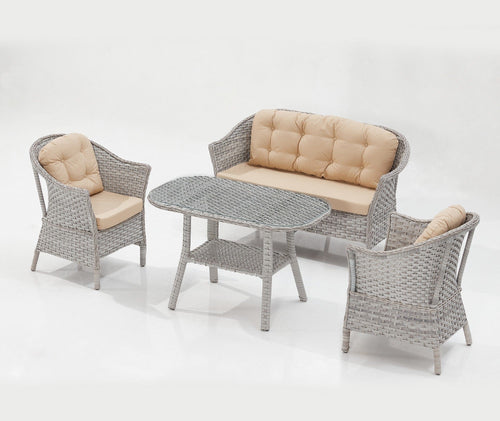 Salotto da giardino 4 posti Luna Fas Beige (1)