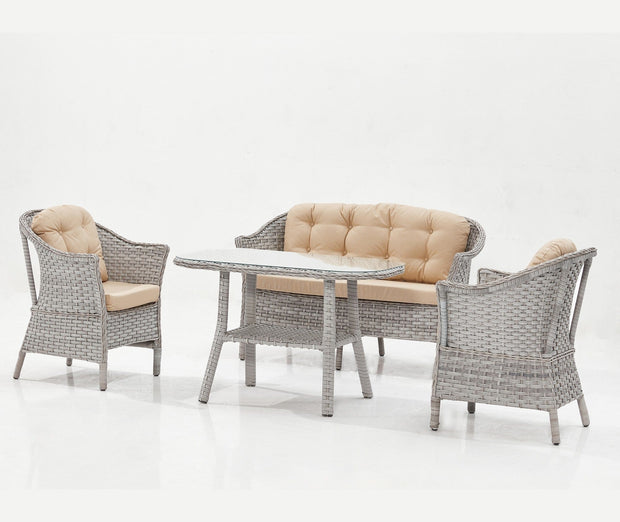 Salotto da giardino 4 posti Luna Fas Beige (3)