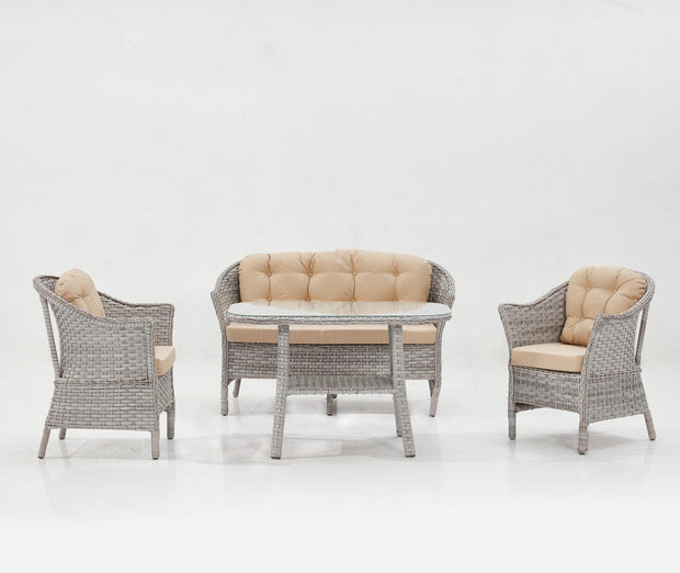 Salotto da giardino 4 posti Luna Fas Beige (4)