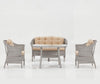 Salotto da giardino 4 posti Luna Fas Beige (5)