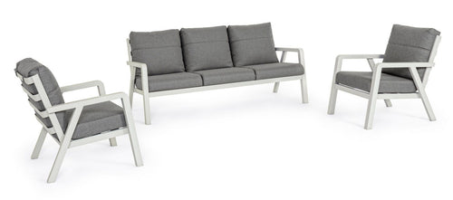 Bizzotto Salotto da giardino 5 posti Truman Grigio